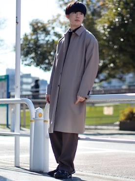 「HARE（ハレ）のアイテム（スウェット）」を使った、RIKUさん（メンズ・171cm）の冬コーディネート