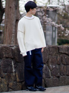 「MIZUNO（ミズノ　）のアイテム」を使った、RIKUさん（メンズ・171cm）の春コーディネート