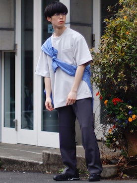 「MIZUNO（ミズノ　）のアイテム」を使った、RIKUさん（メンズ・171cm）の春コーディネート