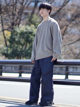 「MIZUNO（ミズノ　）のアイテム」を使った、RIKUさん（メンズ・171cm）の春コーディネート