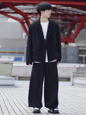 「HARE（ハレ）のアイテム（サンダル）」を使った、RIKUさん（メンズ・171cm）の春コーディネート