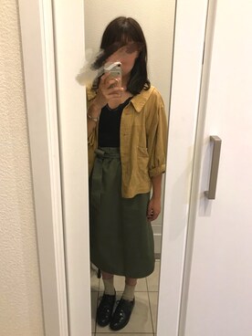 「秋のブラウンスタイル」｜「アイテム（その他アウター）」を使った、mi＊さん（レディース・148cm）の秋コーディネート