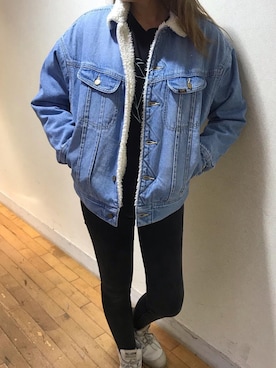 「スタッフコーデ」｜「アイテム（デニムジャケット）」を使った、murasaki_officialさん（レディース・165cm）の秋コーディネート