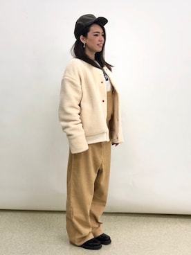 「VANS（バンズ）のアイテム（ジャケット/アウター）」を使った、murasaki_officialさん（レディース・155cm）の秋コーディネート