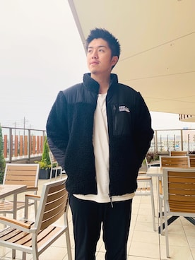 「FIRST DOWN（ファーストダウン）のアイテム（ブルゾン）」を使った、murasaki_officialさん（メンズ・177cm）の秋コーディネート