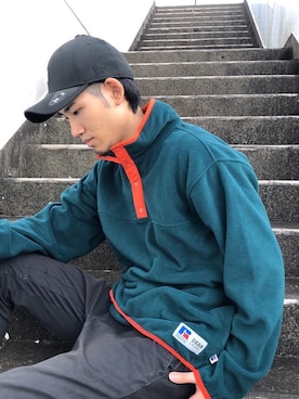 「NEWERA」｜「アイテム（ブルゾン）」を使った、murasaki_officialさん（メンズ・173cm）の秋コーディネート