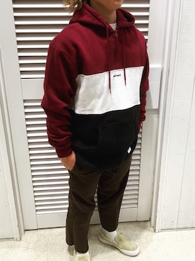 「ELEMENT（エレメント）のアイテム」を使った、murasaki_officialさん（メンズ・170cm）の冬コーディネート