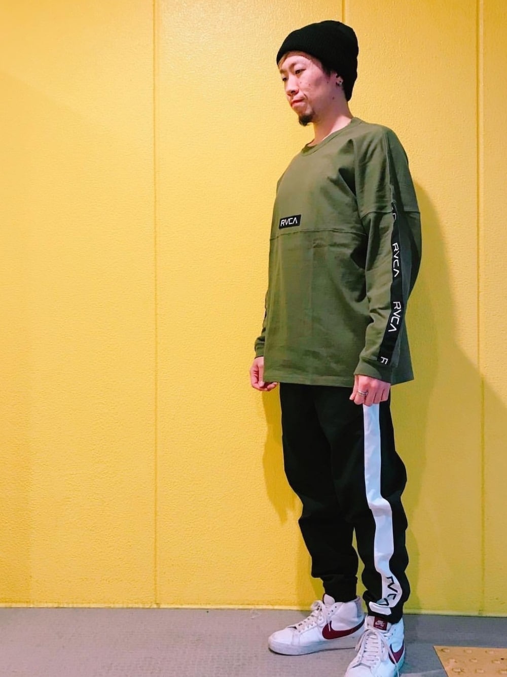 値下しました　ルーカ　テープロゴ　ロンT  黄色　希少　S トイマシーン ロンT メンズ レディース ユニセックス 長袖Tシャツ
