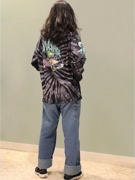 「SANTA CRUZ（サンタクルーズ）のアイテム（トップス）」を使った、murasaki_officialさん（レディース・165cm）の冬コーディネート