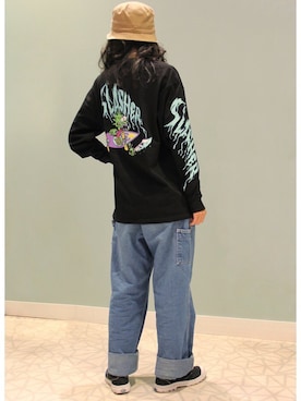 「SANTA CRUZ（サンタクルーズ）のアイテム（トップス）」を使った、murasaki_officialさん（レディース・165cm）の冬コーディネート