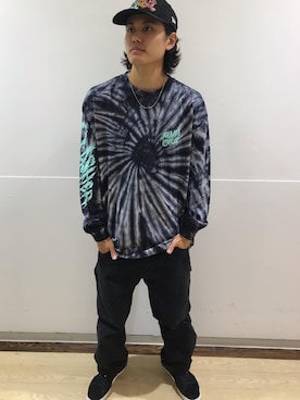 「SANTA CRUZ（サンタクルーズ）のアイテム（トップス）」を使った、murasaki_officialさん（メンズ・170cm）の冬コーディネート