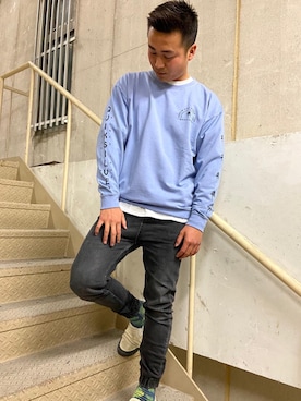 「Quiksilver（クイックシルバー）のアイテム」を使った、murasaki_officialさん（メンズ・170cm）の冬コーディネート