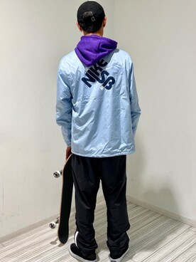 「nike sb 」｜「アイテム（ジャケット/アウター）」を使った、murasaki_officialさん（メンズ・170cm）の冬コーディネート