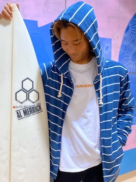「Quiksilver（クイックシルバー）のアイテム」を使った、murasaki_officialさん（メンズ・170cm）の冬コーディネート