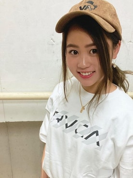 「RVCA（ルーカ）のアイテム」を使った、murasaki_officialさん（レディース・160cm）の冬コーディネート
