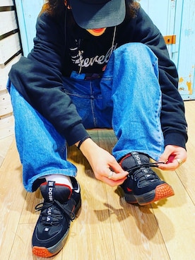 「DC（ディーシー）のアイテム」を使った、murasaki_officialさん（レディース・156cm）の冬コーディネート