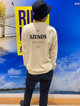 「Afends（アフェンズ）のアイテム」を使った、murasaki_officialさん（メンズ・170cm）の春コーディネート