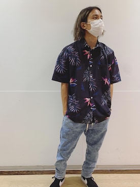 「DEAR LAUREL（ディアローレル）のアイテム」を使った、murasaki_officialさん（メンズ・172cm）の夏コーディネート