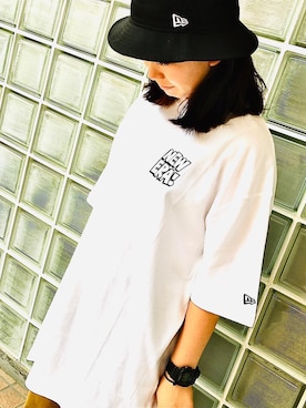 「Tシャツワンピ」｜murasaki_officialさん（レディース・156cm）の夏コーディネート