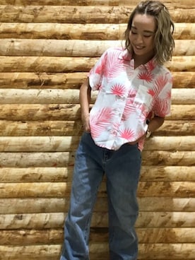 「Hurley （ハーレー）のアイテム」を使った、murasaki_officialさん（レディース・157cm）の夏コーディネート