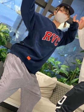 「RVCA（ルーカ）のアイテム」を使った、murasaki_officialさん（レディース・163cm）の秋コーディネート