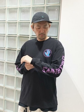 「SANTA CRUZ（サンタクルーズ）のアイテム（トップス）」を使った、murasaki_officialさん（メンズ・174cm）の秋コーディネート