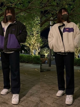 「VANS（バンズ）のアイテム（ジャケット/アウター）」を使った、murasaki_officialさん（レディース・165cm）の秋コーディネート