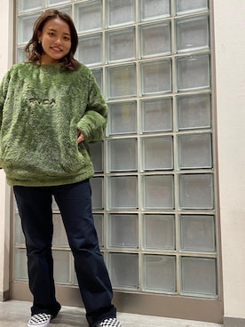 「RVCA（ルーカ）のアイテム」を使った、murasaki_officialさん（レディース・160cm）の秋コーディネート