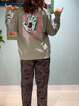 「SANTA CRUZ（サンタクルーズ）のアイテム（パンツ）」を使った、murasaki_officialさん（レディース・160cm）の冬コーディネート