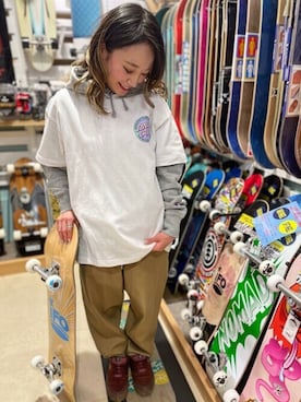 「ELEMENT（エレメント）のアイテム」を使った、murasaki_officialさん（レディース・155cm）の春コーディネート