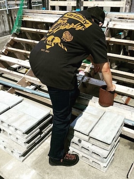 「GRIZZLY（グリズリー）のアイテム」を使った、murasaki_officialさん（メンズ・170cm）の春コーディネート