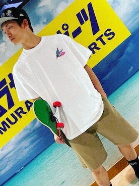 「ELEMENT（エレメント）のアイテム」を使った、murasaki_officialさん（メンズ・170cm）の夏コーディネート