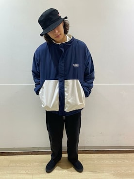 「VANS（バンズ）のアイテム（ジャケット/アウター）」を使った、murasaki_officialさん（メンズ・174cm）の冬コーディネート