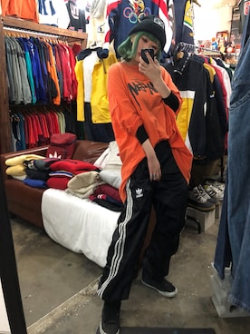 「stussywomen」｜M E Iさん（レディース・162cm）の春コーディネート
