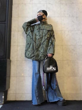 M E Iさん（レディース・162cm）の冬コーディネート