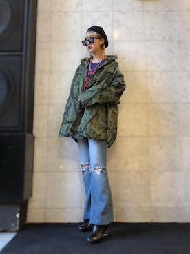 M E Iさん（レディース・162cm）の冬コーディネート