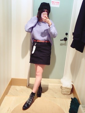 「アイテム（パンプス）」を使った、key☆:)さん（レディース・161cm・10代）の冬コーディネート