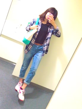 「足元ピンク」｜key☆:)さん（レディース・161cm）の夏コーディネート
