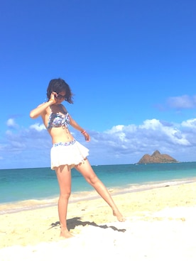 「hawaii」｜「アイテム（その他）」を使った、key☆:)さん（レディース・161cm）の夏コーディネート