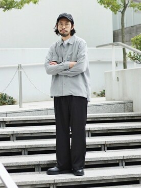 「tk.TAKEO KIKUCHI（ティーケータケオキクチ）のアイテム（帽子）」を使った、MASUさん（メンズ・173cm）の冬コーディネート