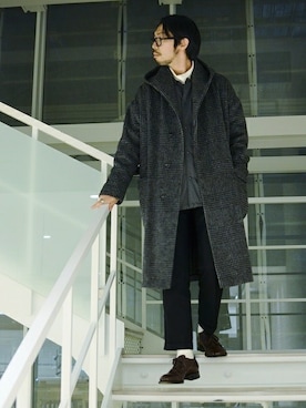 「tk.TAKEO KIKUCHI（ティーケータケオキクチ）のアイテム（その他アウター）」を使った、MASUさん（メンズ・173cm）の秋コーディネート