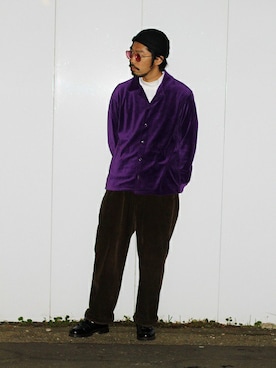 「tk.TAKEO KIKUCHI（ティーケータケオキクチ）のアイテム（帽子）」を使った、MASUさん（メンズ・173cm）の秋コーディネート