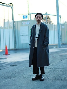 「tk.TAKEO KIKUCHI（ティーケータケオキクチ）のアイテム（その他アウター）」を使った、MASUさん（メンズ・173cm）の秋コーディネート