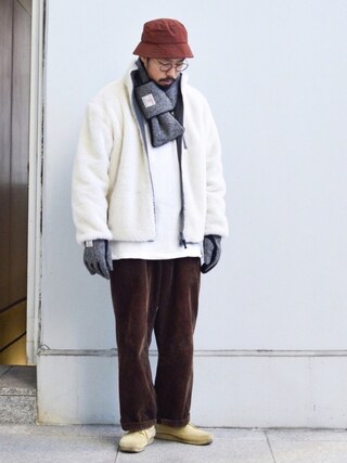 Harris Tweed ハリスツイード の Harris Tweed ハリス ツィード 差し込み ボアマフラー ストール ショール Wear Harris Tweed ハリスツイード の Harris Tweed ハリス ツィード 差し込み ボアマフラー ストール ショール Wear
