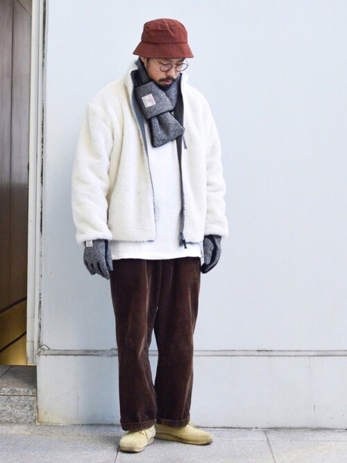 Masu Tk Takeo Kikuchi Harris Tweedのストール スヌードを使ったコーディネート Wear