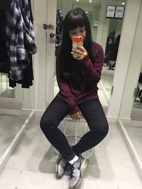 「Nike flyknit」｜小鹿さん（レディース・159cm）の春コーディネート