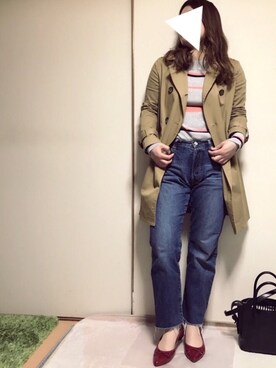 「FLORENT（フローレント）のアイテム（ジャケット/アウター）」を使った、Ayumi0720さん（レディース・156cm）の春コーディネート