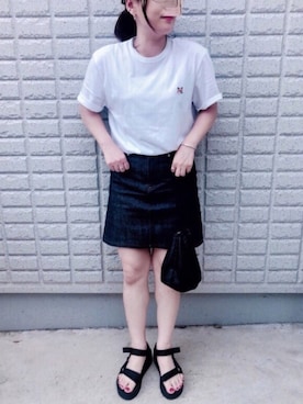 「Teva（テバ）のTeva / プラットフォーム ユニバーサル（サンダル）」を使った、Ayumi0720さん（レディース・156cm）の夏コーディネート