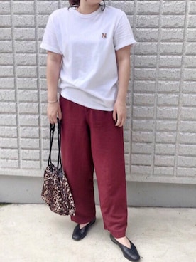 「メゾン キツネ(MAISON KITSUNE)」｜Ayumi0720さん（レディース・156cm）の秋コーディネート