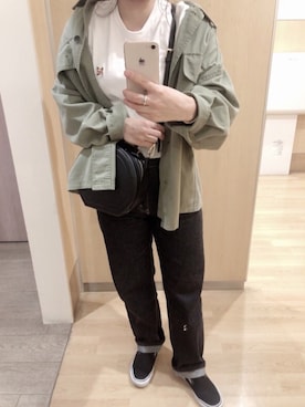 「メゾン キツネ(MAISON KITSUNE)」｜Ayumi0720さん（レディース・156cm）の秋コーディネート